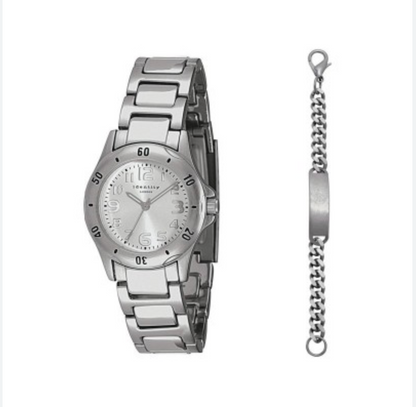 Identity London Boys’ Silver Watch & Bracelet Gift Set