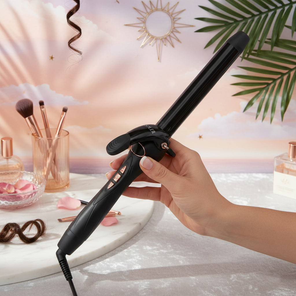 Velvet Sanctuary 25mm Digital Curling Iron for professional hair styling
