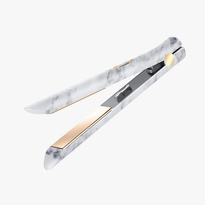 Velvet Sanctuary Infrared Flat Iron showing digital temperature control and sleek plates