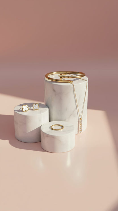 4 piece Jewellery set Gold BR FLW