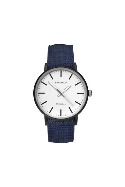 Sekonda Men’s Blue Fabric Strap Quartz Watch